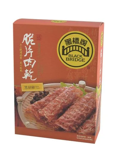 芝麻杏仁脆片肉乾－8入盒(特販) 外包裝