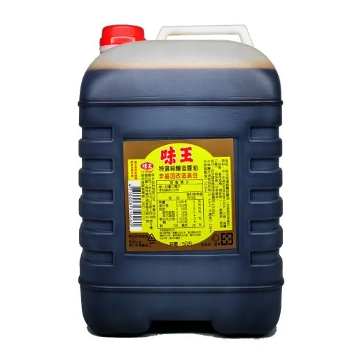 味王特選純釀造醬油(非基因改造黃豆)5L 外包裝