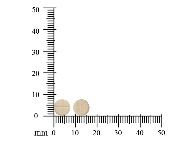 克癇平錠０．５毫克 (可那氮平)外觀