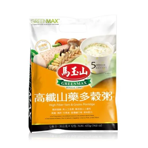高纖山藥多穀粥35g×12pcs(包) 外包裝