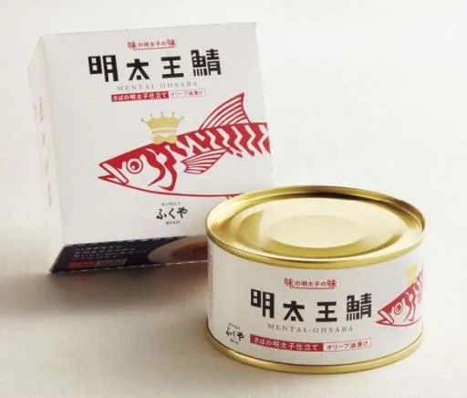 明太子鯖魚罐頭 外包裝