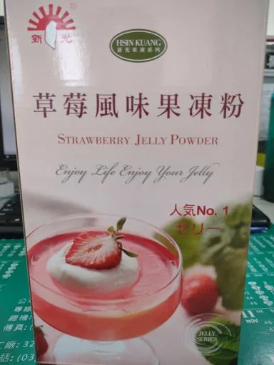 草莓風味果凍粉 外包裝