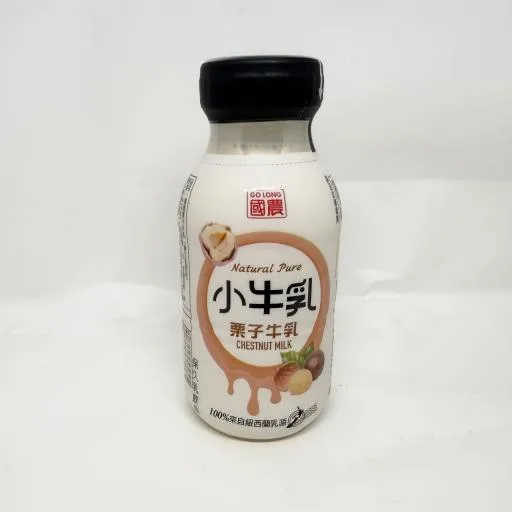 國農(PP) 栗子牛乳215ml(保久乳飲品) 外包裝