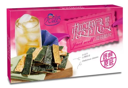 輕零食盒裝-鱈魚海苔脆片(經典原味) 外包裝