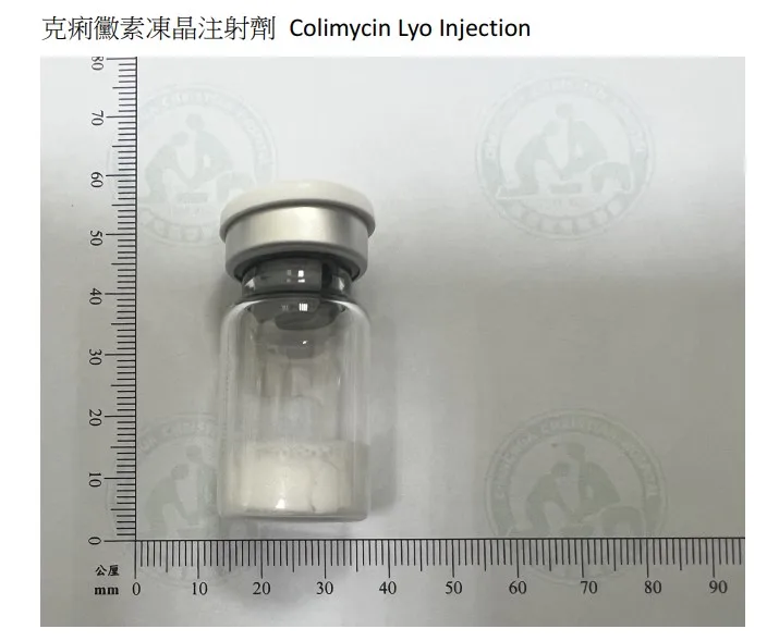 克痢黴素凍晶注射劑外觀