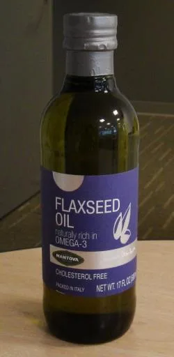 義MNTV亞麻籽油 外包裝
