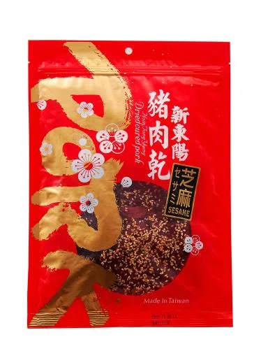 新東陽碳烤芝麻豬肉乾120G 外包裝