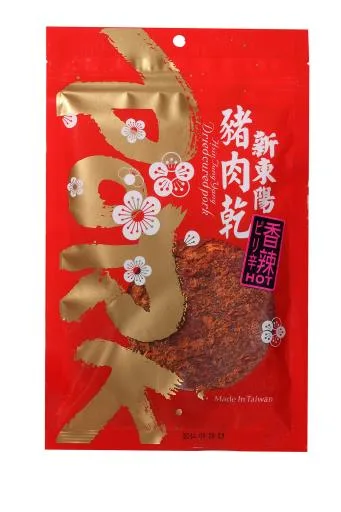 新東陽香辣豬肉乾100G 外包裝