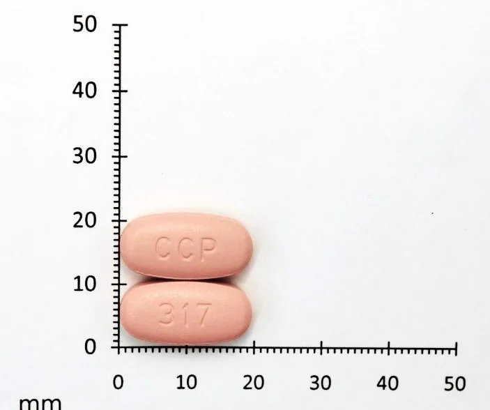息糖寧美膜衣錠50/850毫克外觀