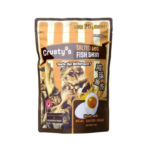鴨爸鹹蛋魚皮 外包裝