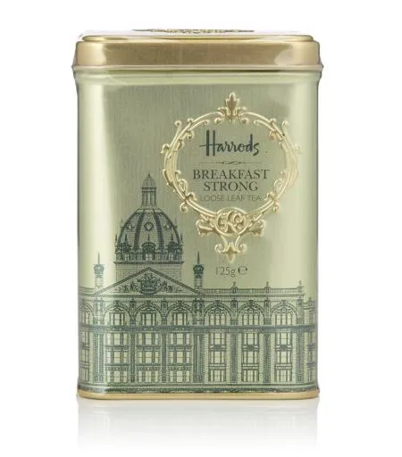 HARRODS 經典建築物 濃烈綜合早餐散裝茶 外包裝