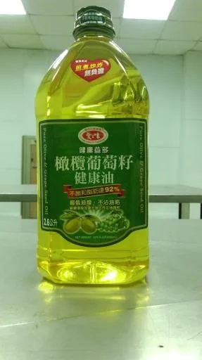 愛之味橄欖葡萄籽健康油PET2.6L-6入裝 外包裝