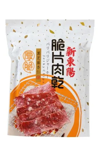 黑芝麻杏仁厚脆片肉乾(150G) 外包裝