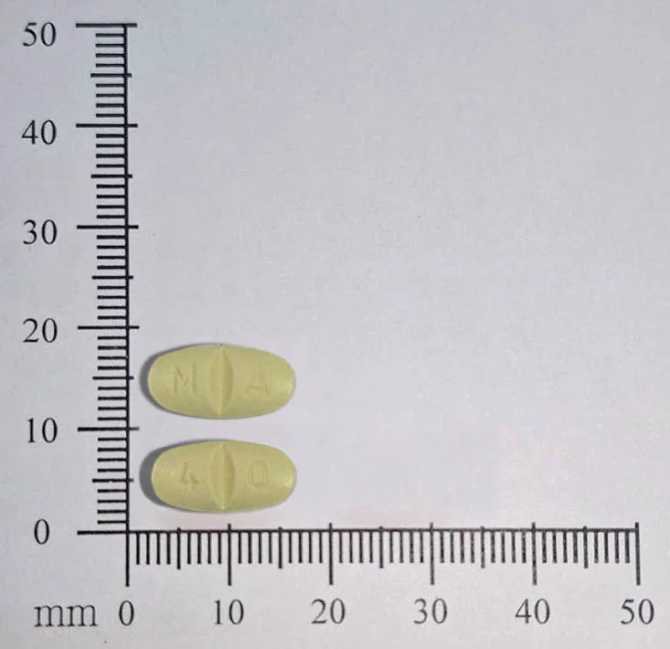 抹脂錠 40 毫克外觀