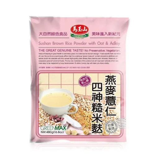 燕麥薏仁四神糙米麩(無糖)480g(包) 外包裝