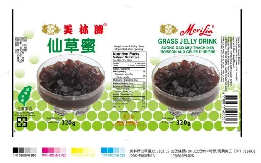 320g美林蔗水仙草蜜 外包裝