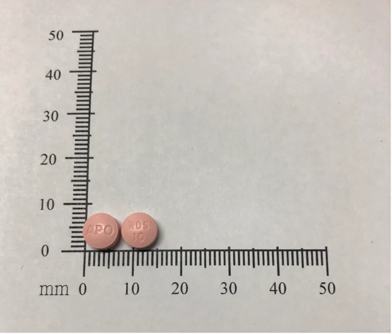 安保清脂膜衣錠10毫克外觀