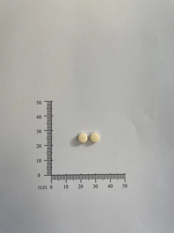 倚庫薩膜衣錠1毫克外觀