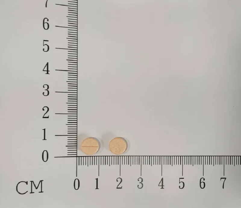 利福全0.5毫克錠外觀