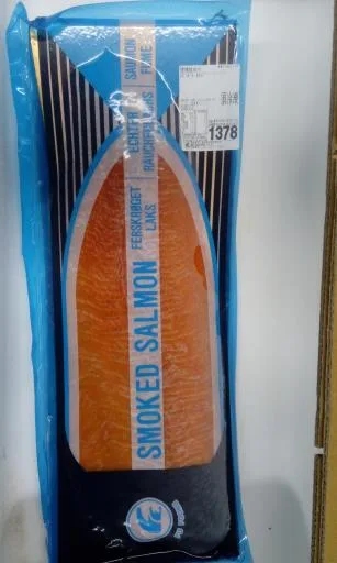煙燻鮭魚片(藍袋) 外包裝
