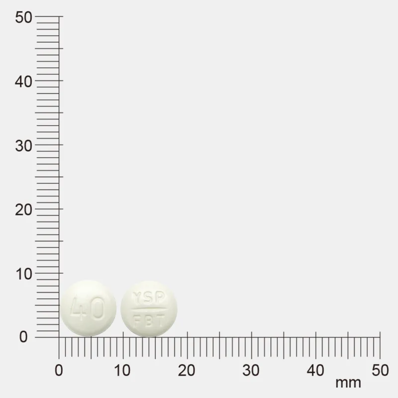痛悅定膜衣錠40毫克外觀