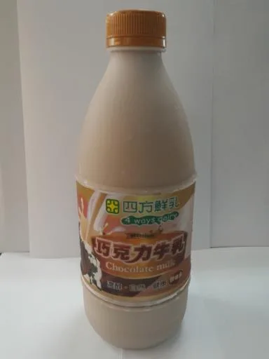 四方巧克力調味乳 外包裝