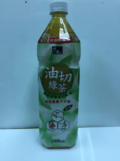 1000ml悅氏健茶到油切綠茶 外包裝