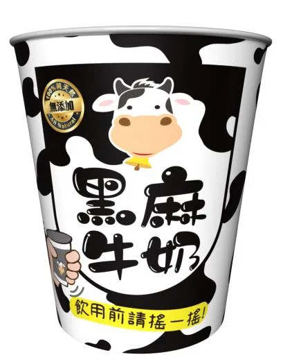 黑芝麻牛奶(杯) 外包裝