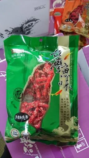 台灣魚味-芝麻魷魚捲 外包裝