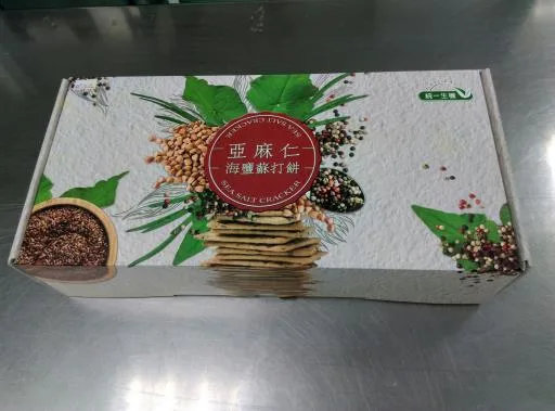 統一亞麻仁海鹽禮盒 外包裝