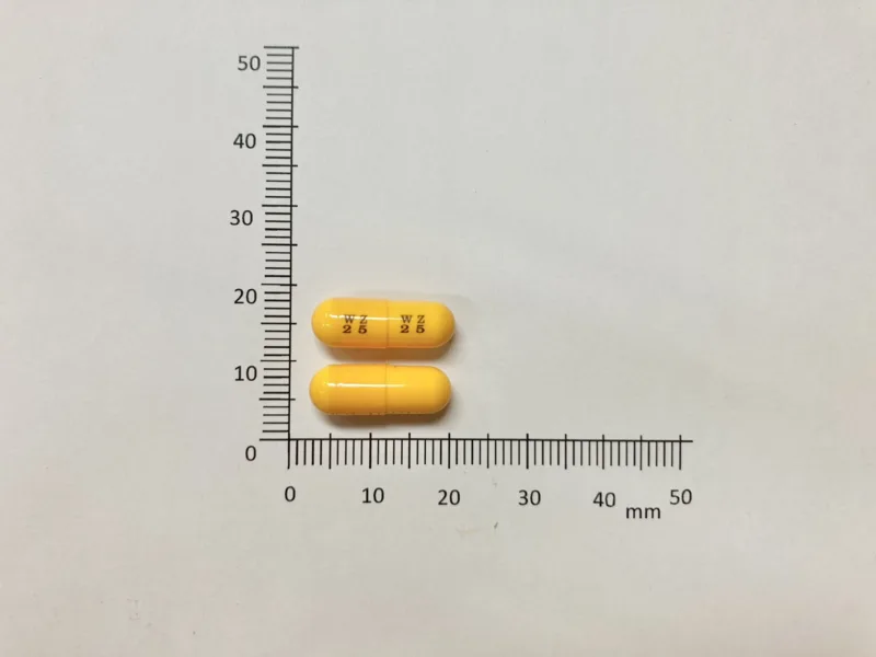 威爾鋅膠囊25毫克外觀