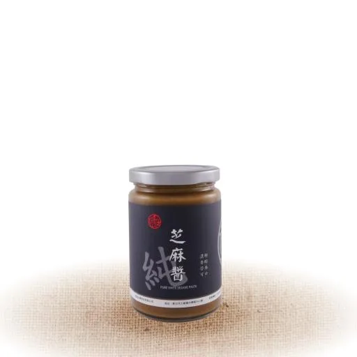 真老純白芝麻醬350g 外包裝