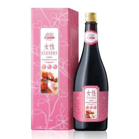 女性綜合蔬果醱酵液720ml/瓶 外包裝