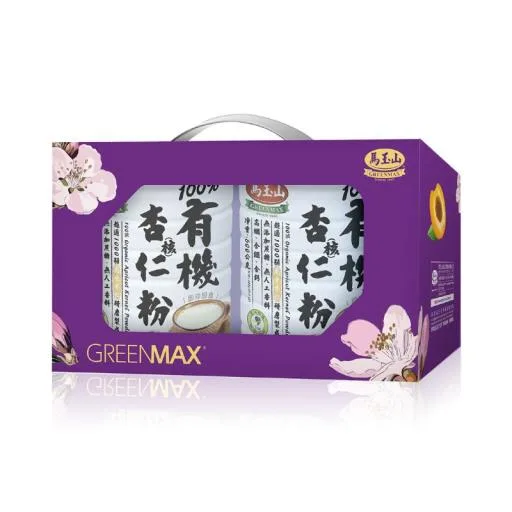 馬玉山100%有機杏(核)仁粉2入禮盒組 外包裝