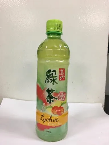 道地荔枝綠茶500ml 外包裝
