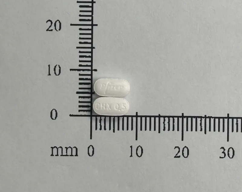 戒必適 膜衣錠 0.5 毫克外觀