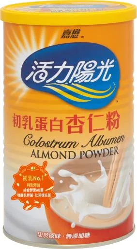活力陽光-初乳蛋白杏仁粉 外包裝