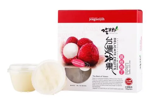 吃果籽荔枝布丁100g*4入 外包裝