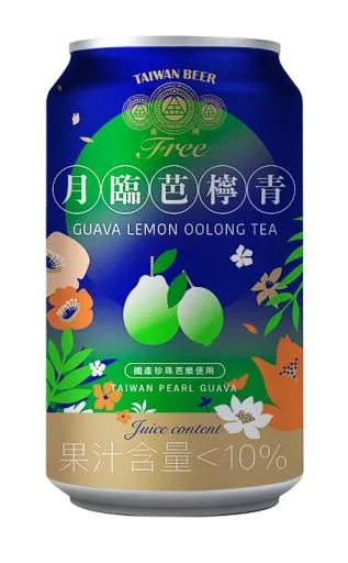 0.33公升罐裝金牌FREE啤酒風味飲料 月臨芭檸青 外包裝