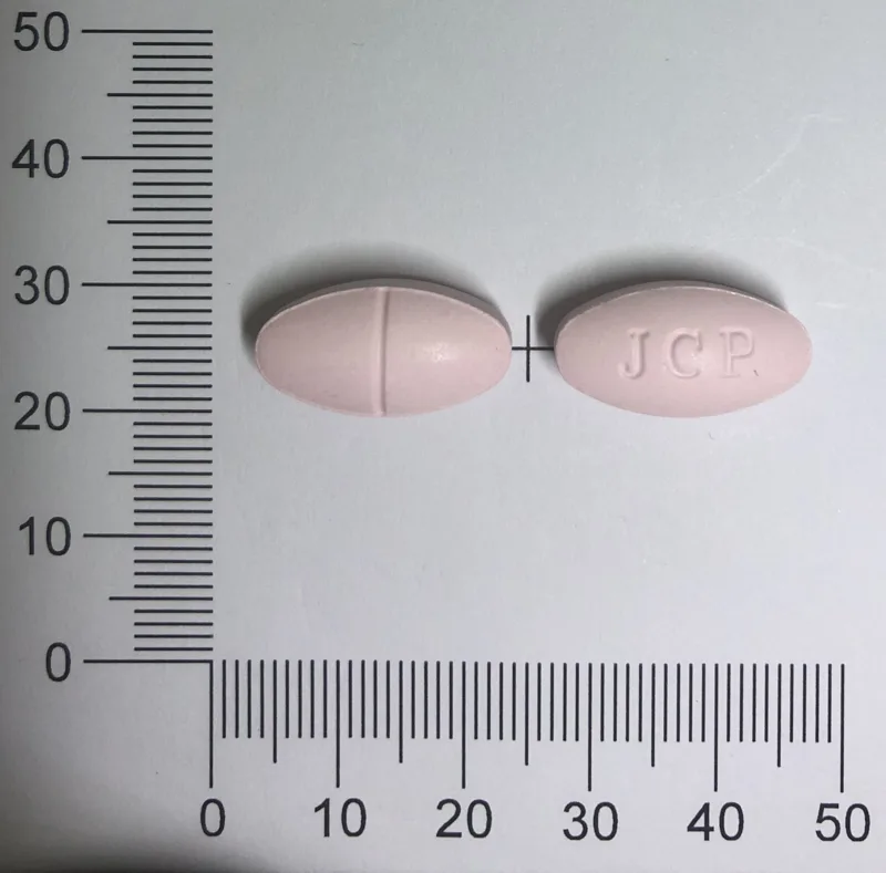 "強生" 安舒肌錠 500 毫克外觀