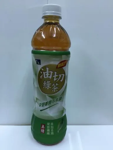 550ml悅氏油切綠茶[附立標] 外包裝