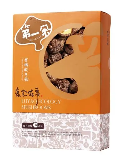第一朵有機乾冬菇90g-直立盒 外包裝