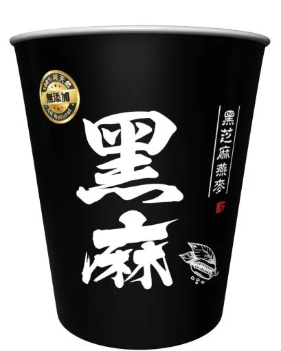 黑芝麻燕麥(杯) 外包裝