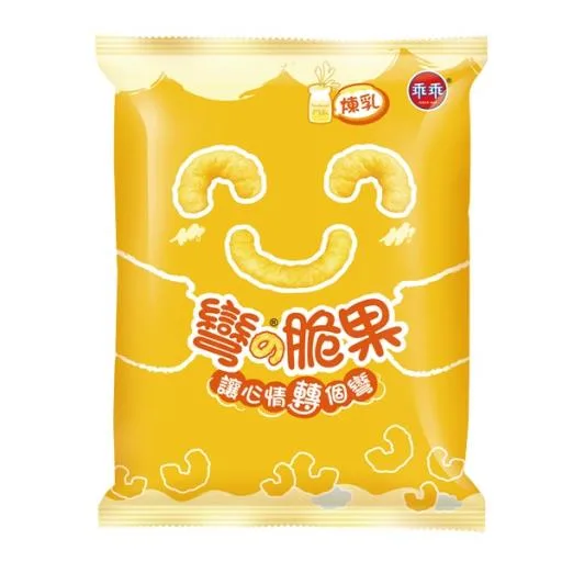 彎的脆果煉乳 外包裝