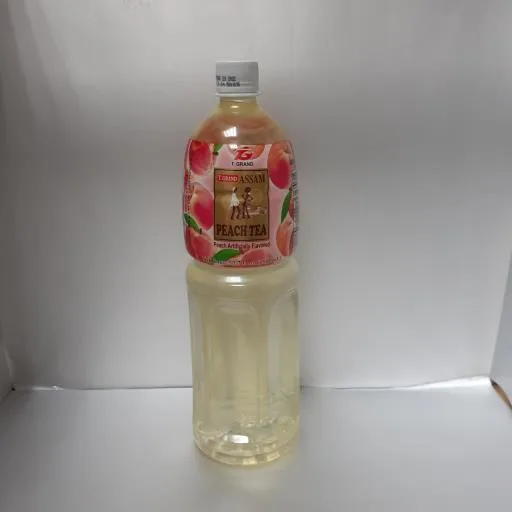 阿薩姆蜜桃茶580、1500ML 外包裝