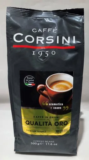 CORSINI 頂級金牌咖啡豆 外包裝