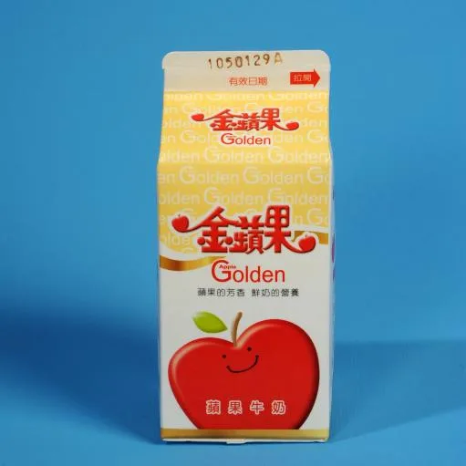 金蘋果-蘋果牛奶 外包裝