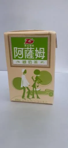 阿薩姆綠奶茶400ml 外包裝