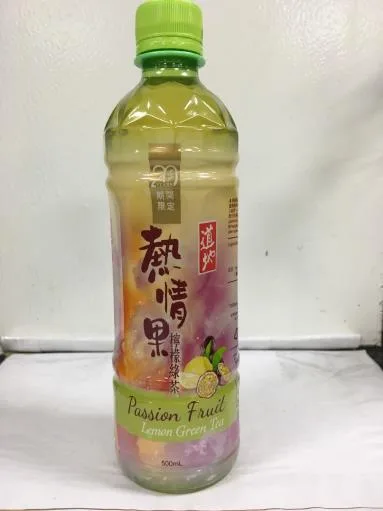 道地熱情果檸檬綠茶500ml 外包裝