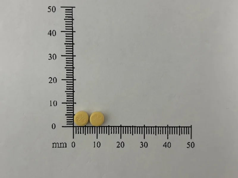 艾必克凝膜衣錠2.5毫克外觀
